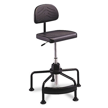 Safco® Task Master Economy Industrial Chair, Supports Up To 250 Lb, 17" To 35" Seat Height, Black freeshipping - TVN Wholesale
